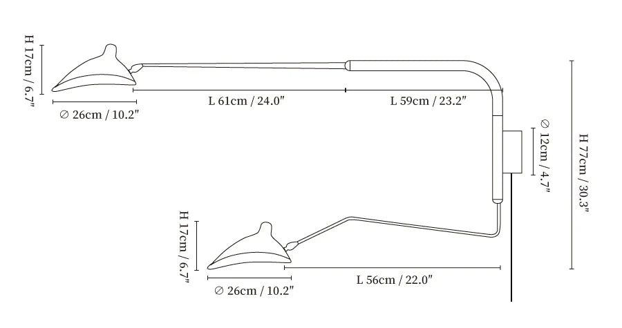 Versatile Arm Wall Sconce