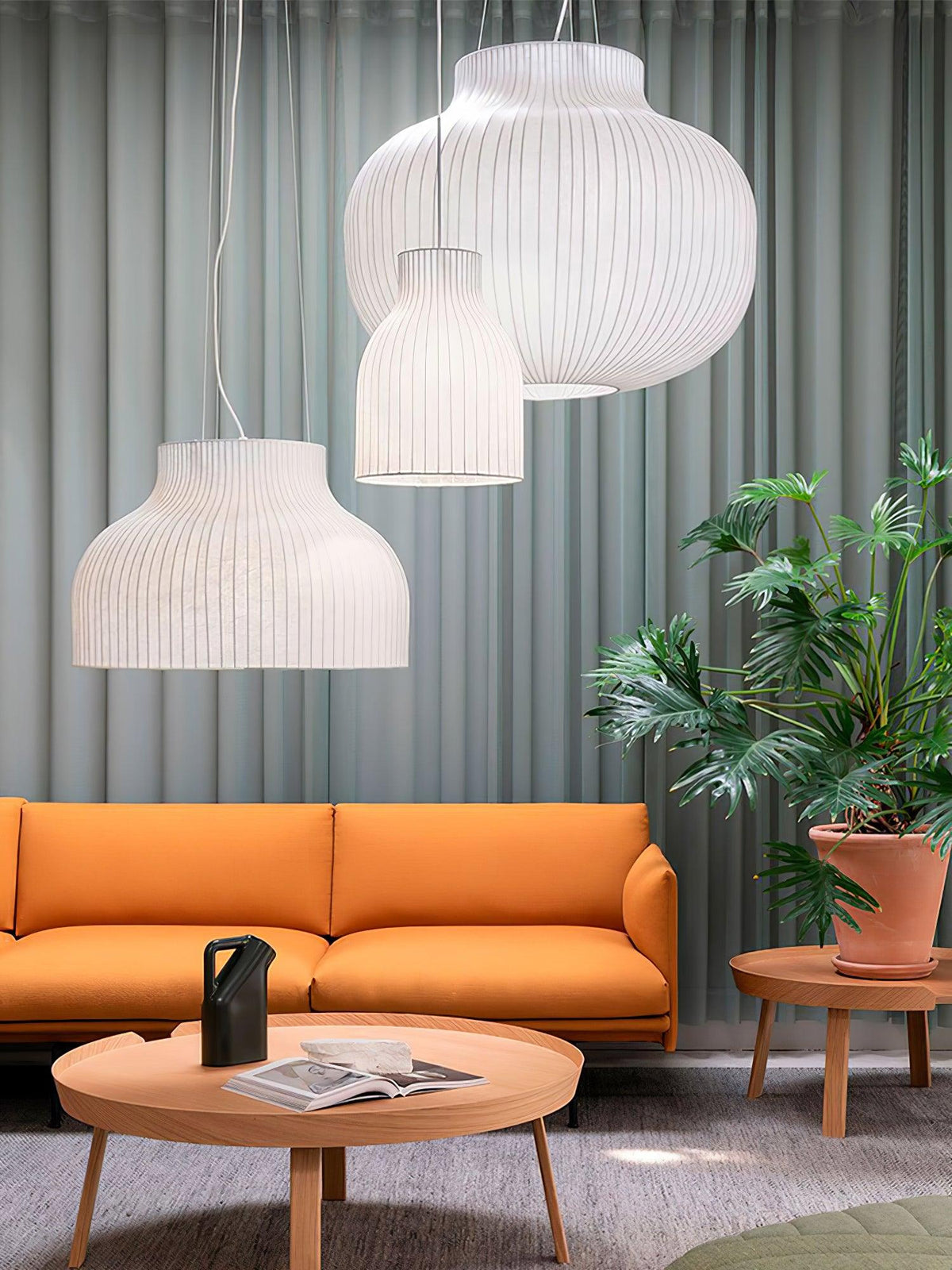 Serica Trio Silk Pendant Collection