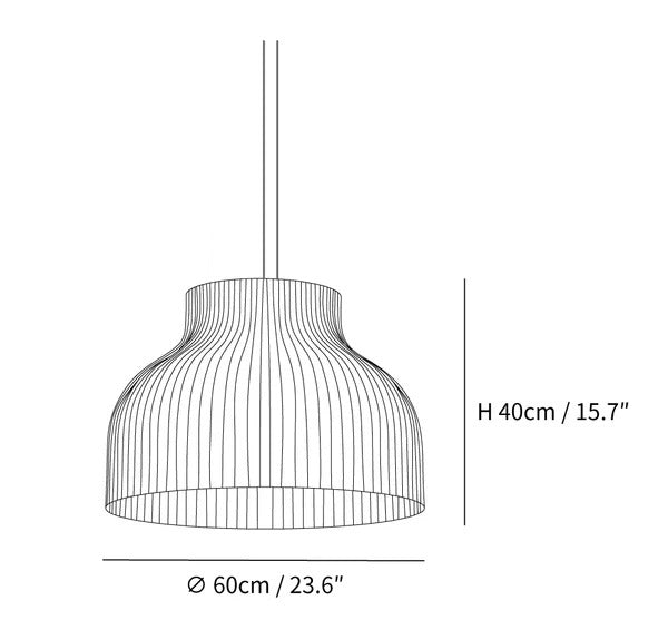 Serica Trio Silk Collection Pendant Lamp