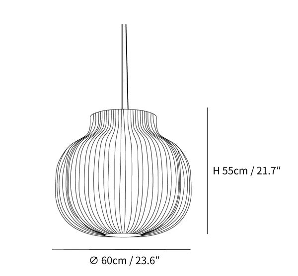 Serica Trio Silk Collection Pendant Lamp