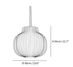 Serica Trio Silk Collection Pendant Lamp