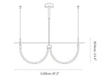 Serpentine Halo Chandelier