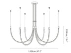 Serpentine Halo Chandelier