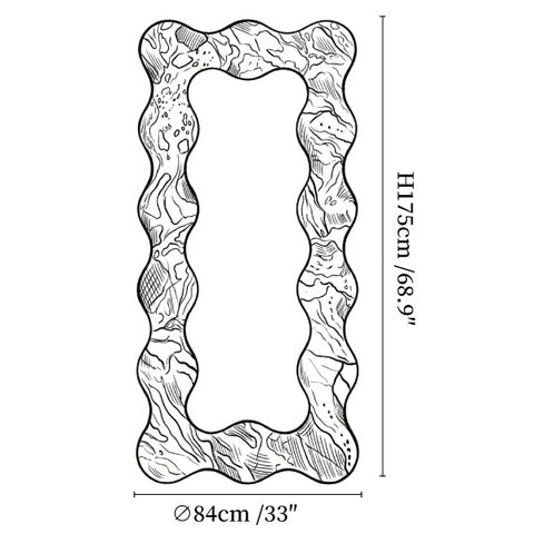 Serpentine Vert Mirror Frame