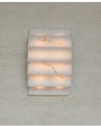 Serra Tiered Alabaster Sconce