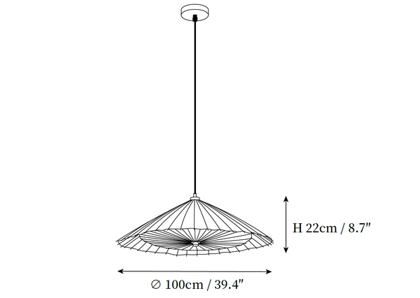 Shade Umbrella Pendant Lamp