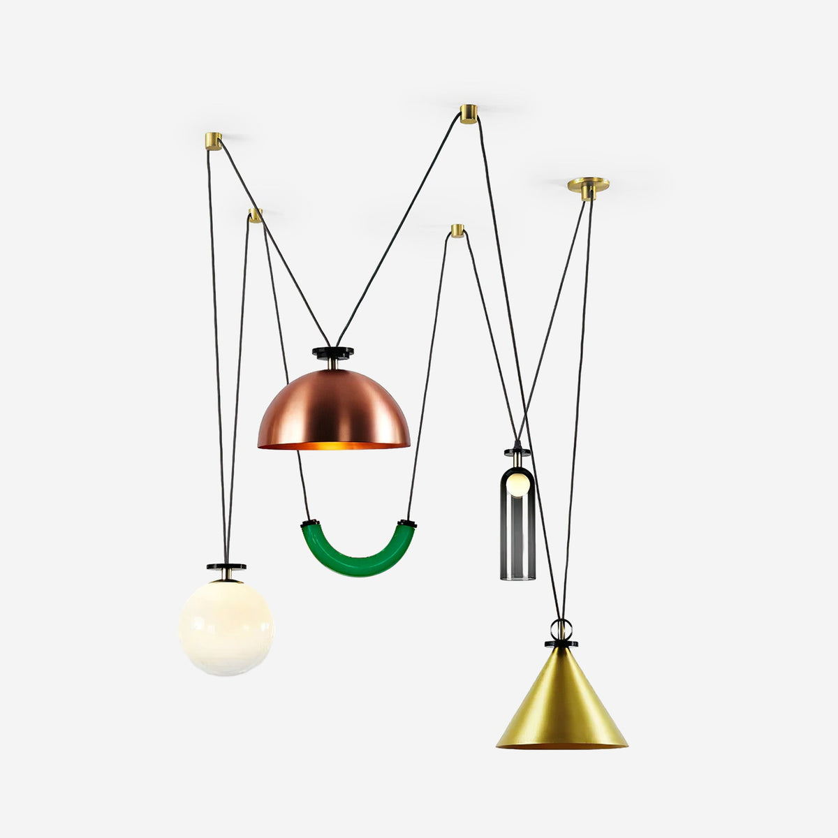 Geometric Shape Art Modern Chandelier