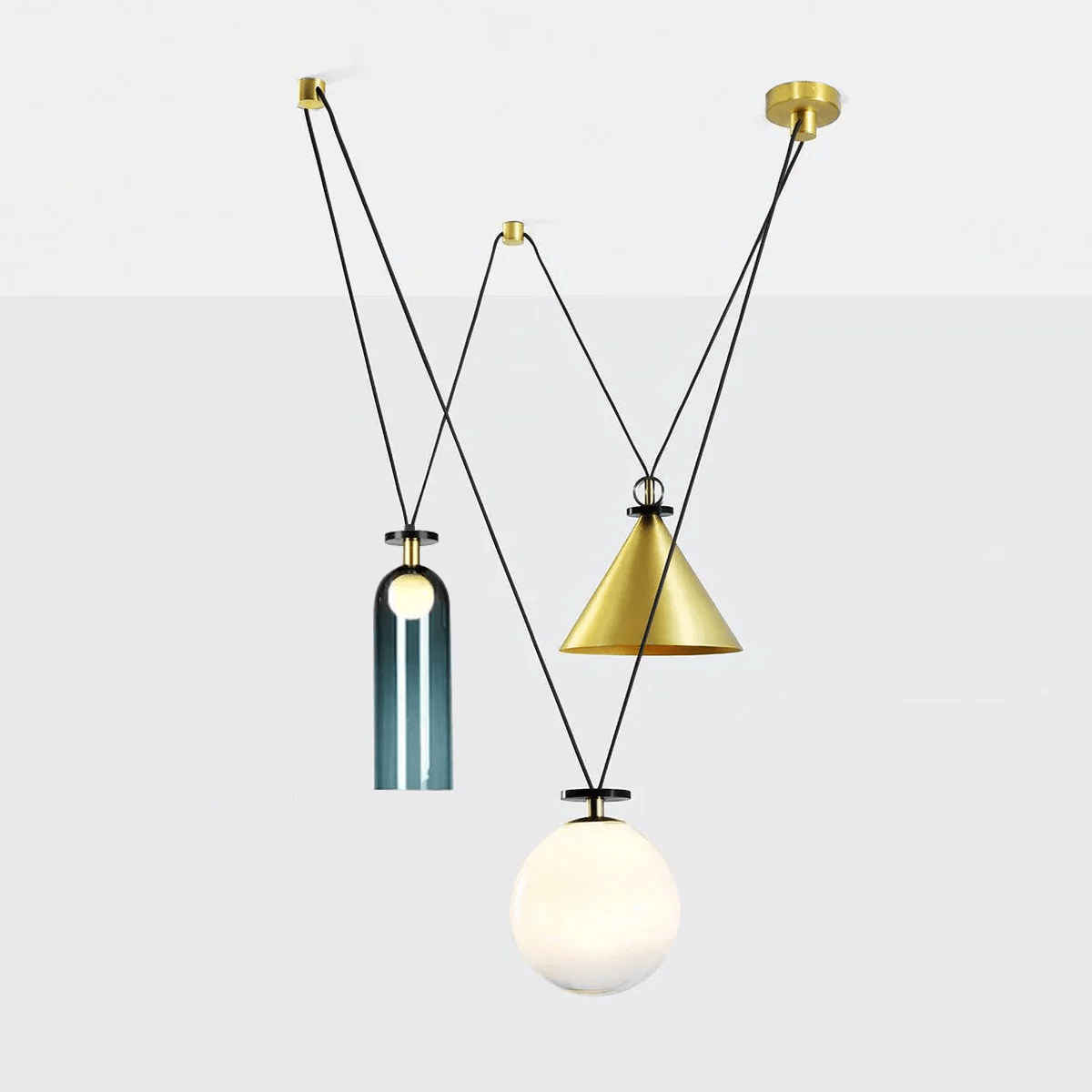 Geometric Shape Art Modern Chandelier