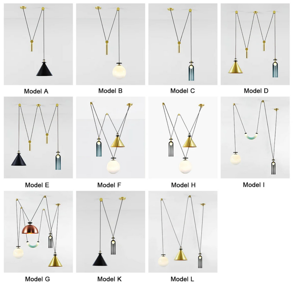 Geometric Shape Art Modern Chandelier