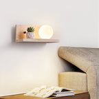 Shelf Travertine Sconce
