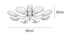Shell Brass Ceiling Lamp