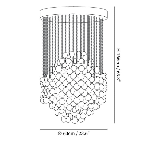 Shell Waterfall Chandelier