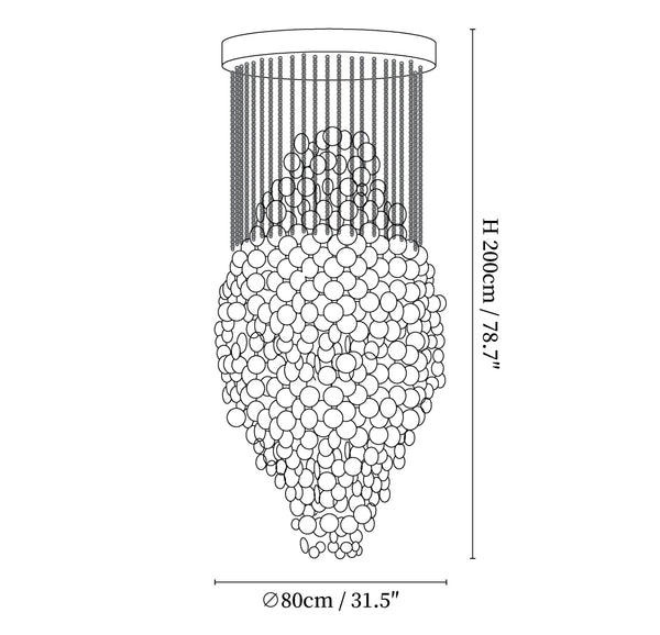 Shell Waterfall Chandelier