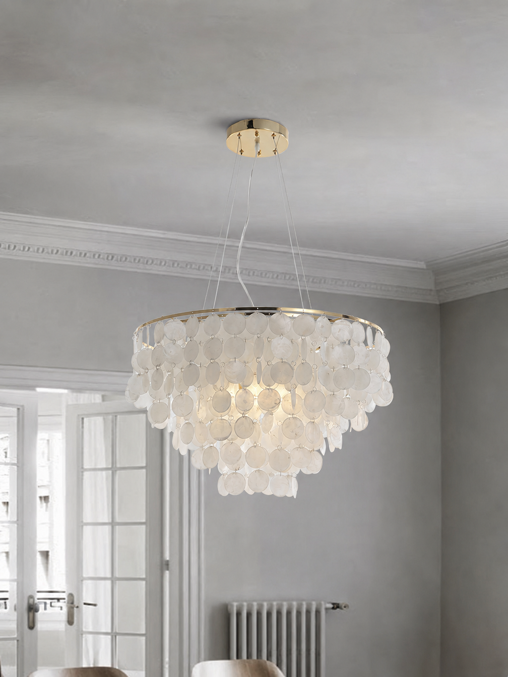 Shell Wind Chime Chandelier