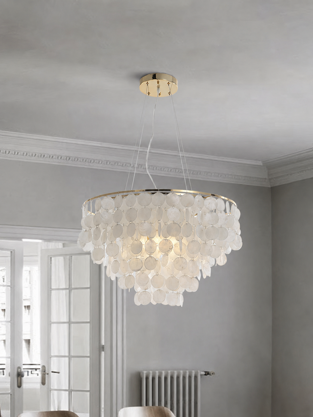 Shell Wind Chime Chandelier
