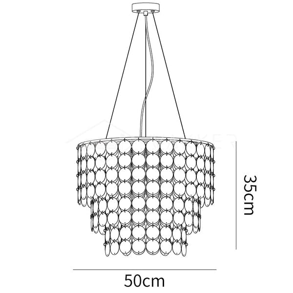 Shell Wind Chime Chandelier