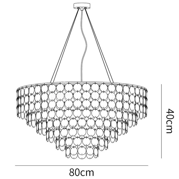 Shell Wind Chime Chandelier