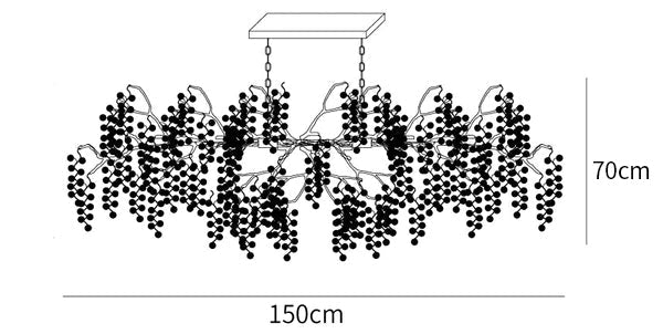 Shiro Noda Crystal Chandelier