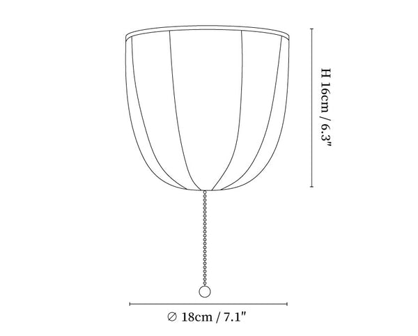 Sienna Linen Plug-in Wall Sconce