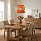 Sienna Rattan Fabric Pendant Light