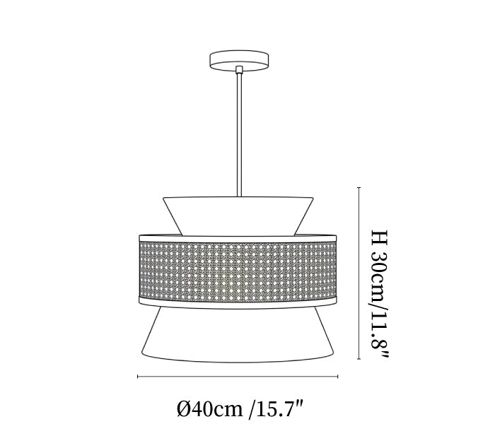 Sienna Rattan Pendant Light