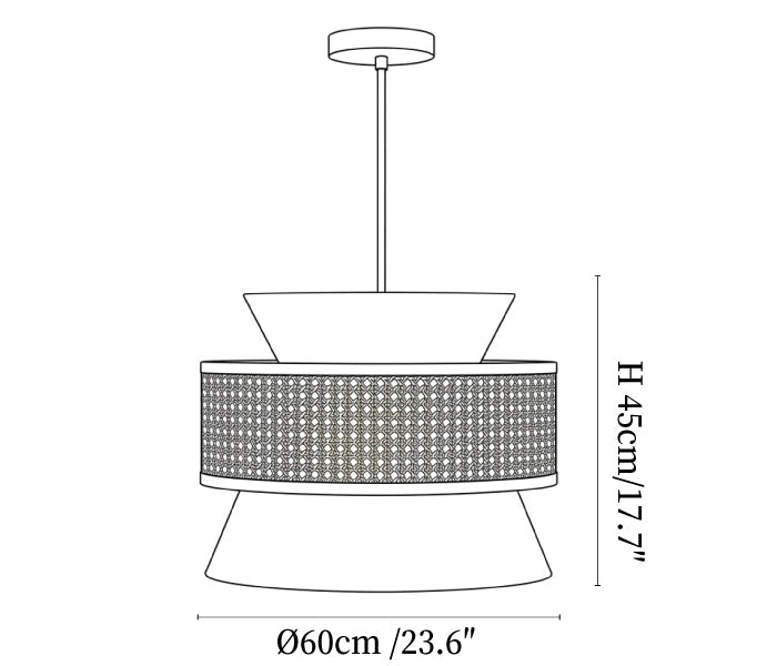 Sienna Rattan Pendant Light