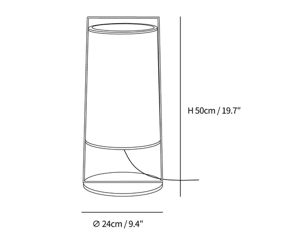 Silhouette Textile Floor Lamp