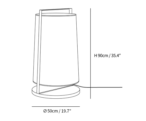 Silhouette Textile Floor Lamp