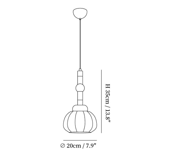 Silk Globe Pendant Lamp