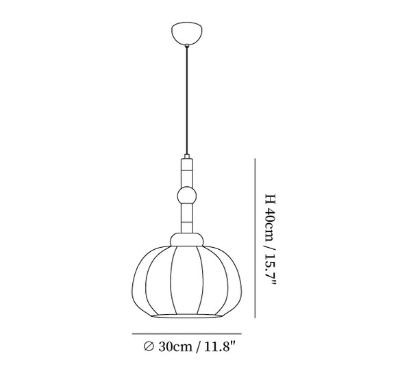 Silk Globe Pendant Lamp