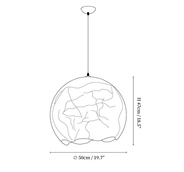 Silk Luna Pendant Lamp