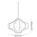 Silken Aura Silk Pendant Lamp