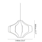 Silken Aura Silk Pendant Lamp