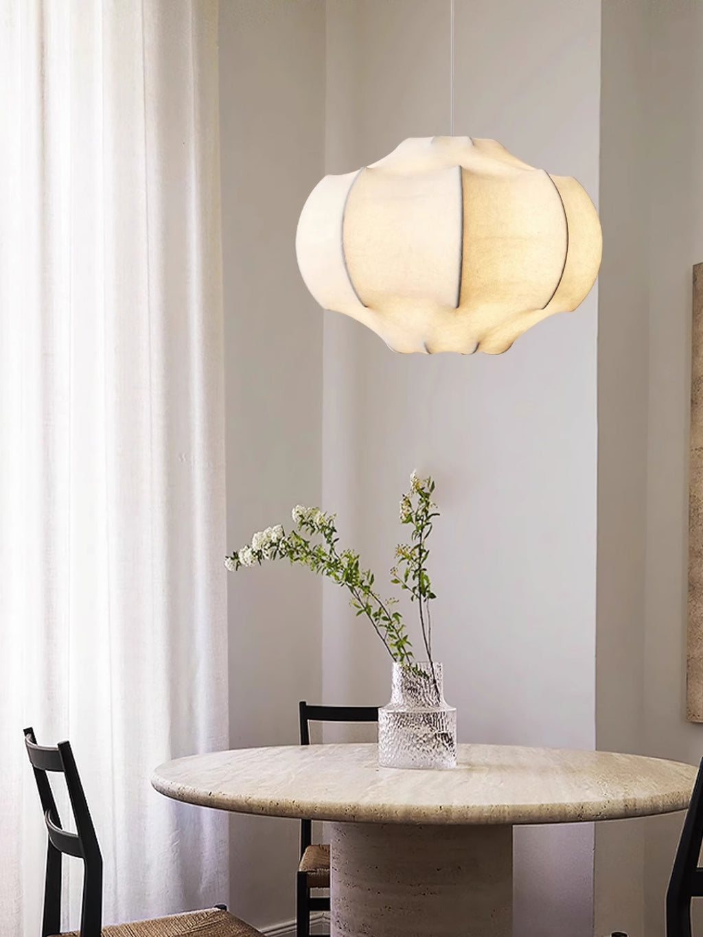 Silken Lotus Silk Pendant Lamp