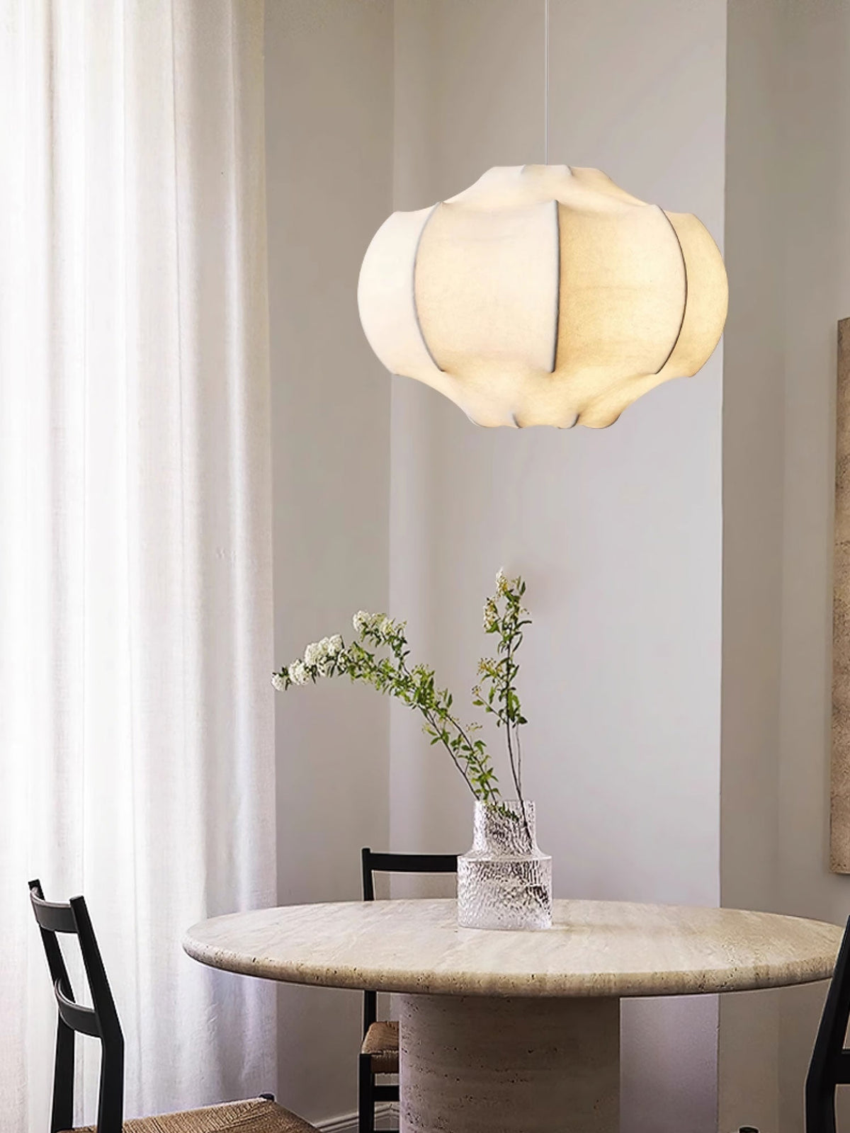 Silken Lotus Silk Pendant Lamp