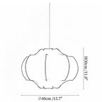 Silken Lotus Silk Pendant Lamp