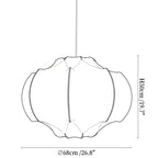 Silken Lotus Silk Pendant Lamp
