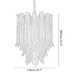 Silvae Veil Glass Chandelier