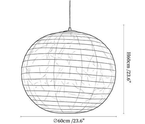 Silvara Lunar Globe Pendant Lamp