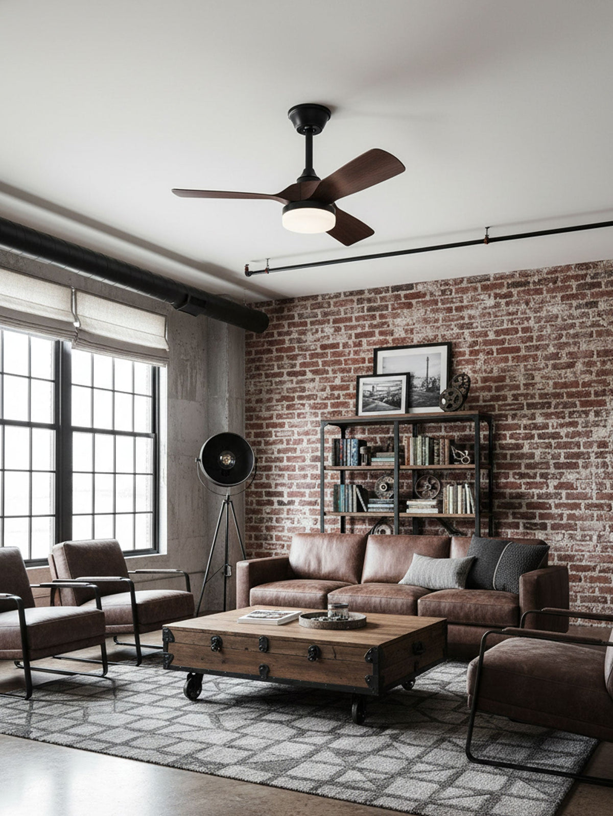 Silven Curve Ceiling Fan Light