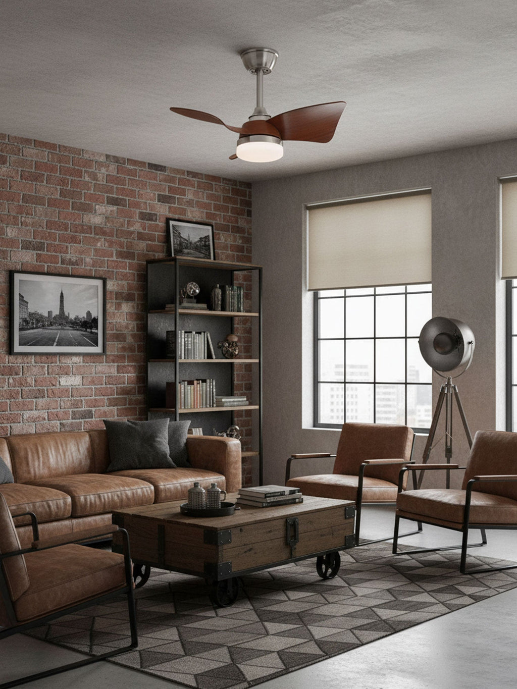 Silven Curve Ceiling Fan Light