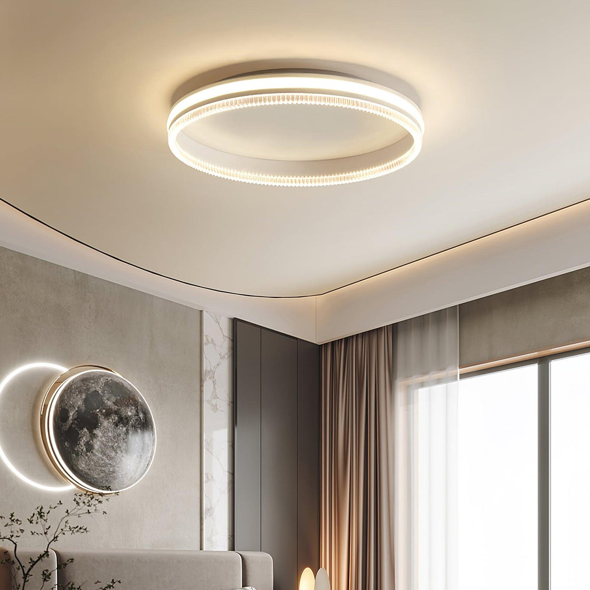 Simple Acrylic Ring Ceiling Light