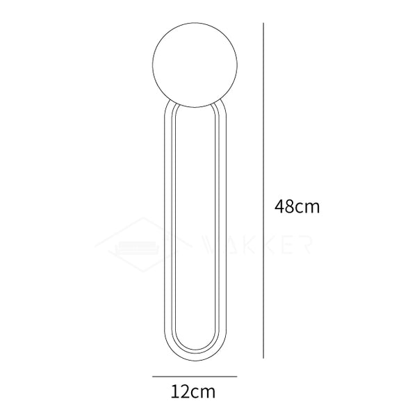 Simple Elliptical Wall Sconce