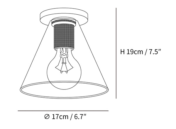 Simple Style Flush Mount Light