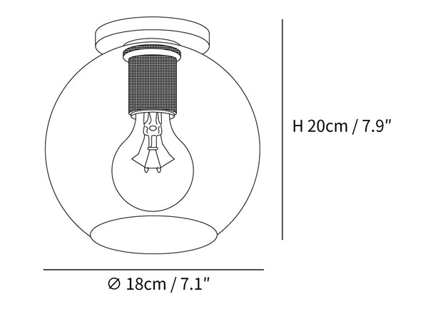 Simple Style Flush Mount Light