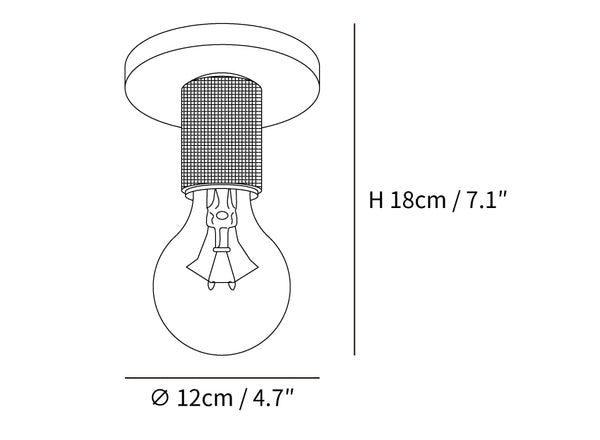 Simple Style Flush Mount Light