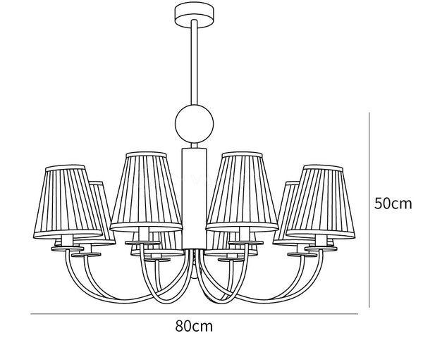 Simplicity Chrome Chandelier