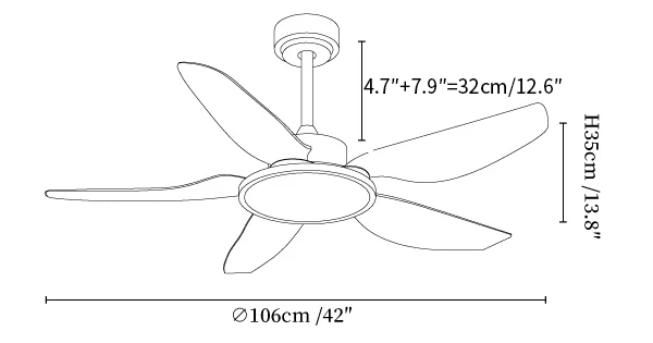 Sirocco Breeze Ceiling Fan Light