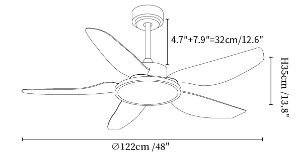 Sirocco Breeze Ceiling Fan Light