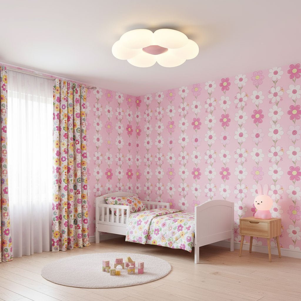 Six - leaf Flower Kids Room Ceiling Lamp